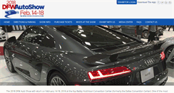 Desktop Screenshot of dfwautoshow.com