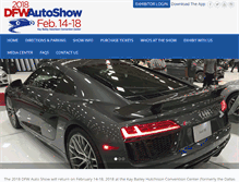 Tablet Screenshot of dfwautoshow.com